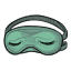 Turquoise EyeScream Sleeping Mask