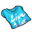 Live and Let Live Slogan Tee