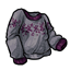 Gray and Purple Snowflake Sweater