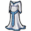 Snowy White Medieval Dress