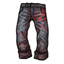 Blood-Caked Splattered Cuffed Jeans