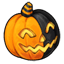 Orange Split Jack-o-Lantern