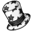 Starry White Top Hat