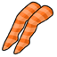 Orange Striped Stockings