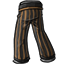 Black and Tan Striped Dress Pants