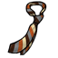 Orange Striped Tie