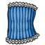 Blue Striped Corset