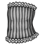 Gray Striped Corset