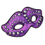 Purple Studded Mask