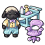 Subeta Sweeties Barber Shop Playset
