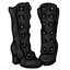 Black Tall Buttoned Heeled Boots