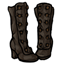 Dark Brown Tall Buttoned Heeled Boots