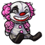 Puffy Shoulders Clown Doll
