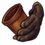 Terracotta Pot and Dark Brown Glove