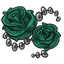 Emerald Rosea Drape