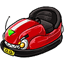 Red Toy Bumper Car