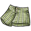 Green Tweed Shorts