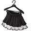 Two-Tiered Black-and-White Skirt