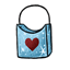 Blue Sparkle Undies Bag
