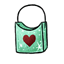 Green Sparkle Undies Bag