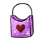 Purple Sparkle Undies Bag