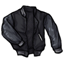 Black Unbuttoned Varsity Jacket