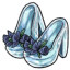 Blue Rose Glass Slippers