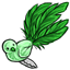 Green Vesnali Bird Clip