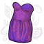 Violet Lace-Overlay Dress