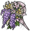 Flowing Purple Wisteria Bouquet