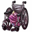Wheelchair with Grandma Blanket