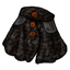 Black Wool Dogtooth Skirt