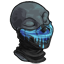 Blue Skull Face Mask
