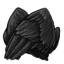 Folded Raven Wings