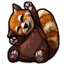 Cheerful Red Panda Companion