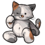 Chubby Tubby Calico Kitten Plush Doll