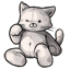 Chubby Tubby White Kitten Plush Doll