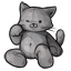 Chubby Tubby Gray Kitten Plush Doll