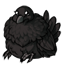 Coal Left Bird Floof