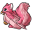 Pink Fluffy Feathered Gryphon Tail