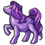 Purple Top Pony Figurine