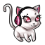 Delicate Kitty Cat Headphone