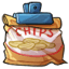 Half-Eaten Package of Chips