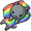 Rainbow Kitty Scarf