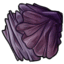 Folded Dark Petunia Ruffles