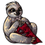 Snuggly Red Sloth Cloth