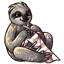 Snuggly Blush Sloth Cloth