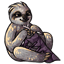 Snuggly Plum Sloth Cloth