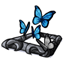 Silver Butterfly Frame