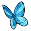 Blue Stained Glass Butterfly